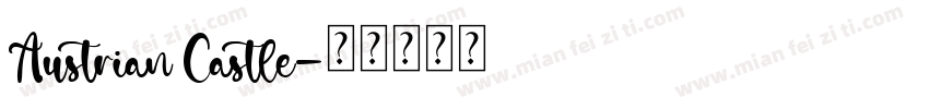 Austrian Castle字体转换